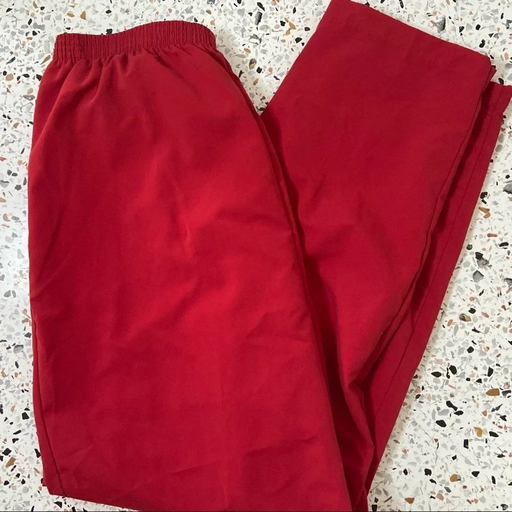 Vintage TEDDI Joggers Streetwear Gorpcore Pants Pull On Red Athletic 80’s XL - Picture 11 of 11